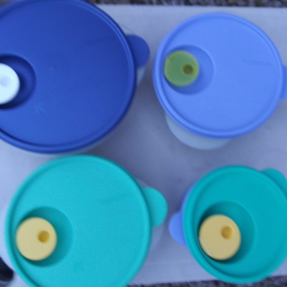 4 crystal wave containers